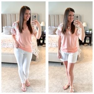 Fresh Blooms - floral leopard ruffle sleeves